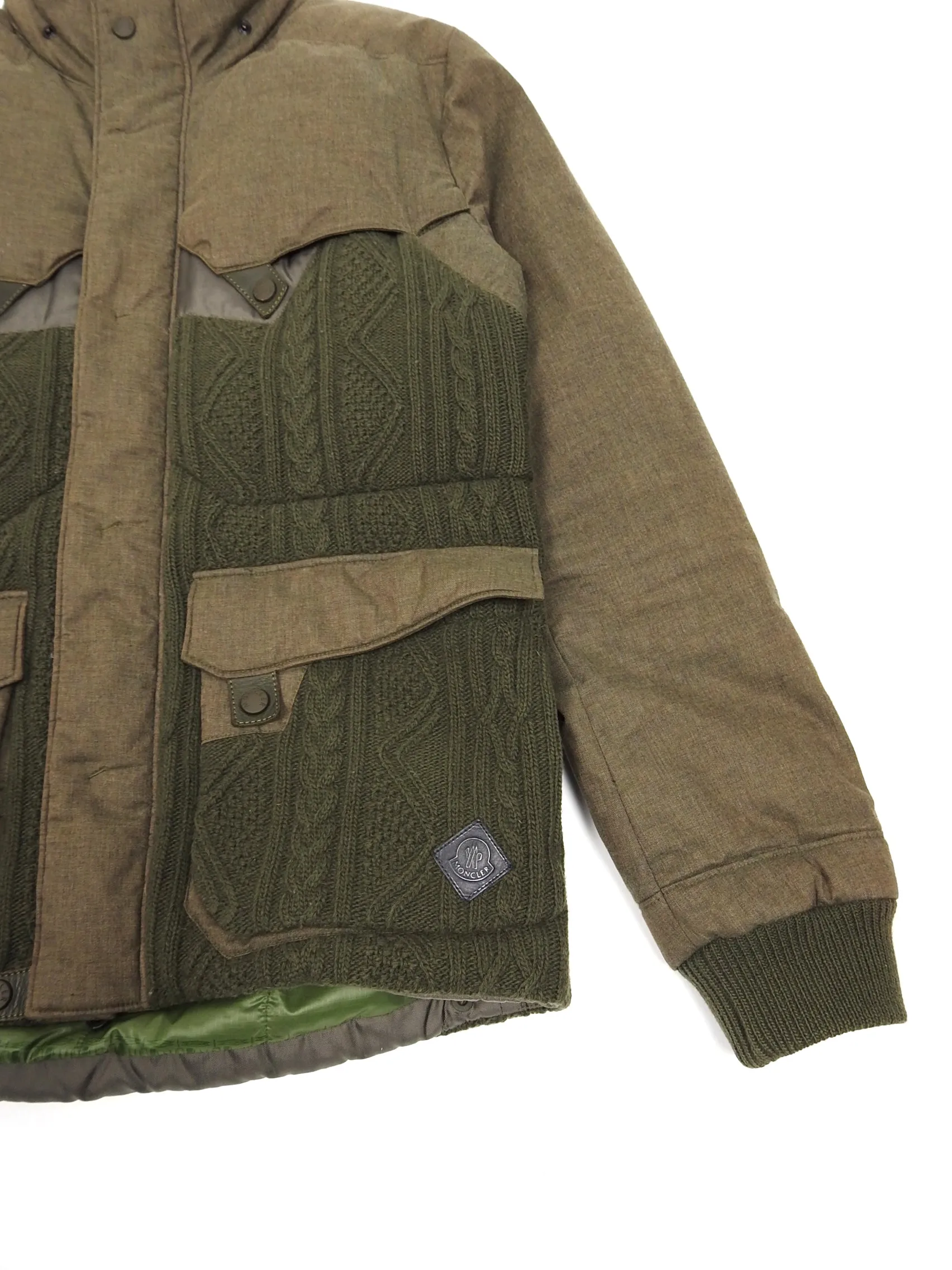 Moncler x White Mountaineering Cableknit Down Coat Size 3