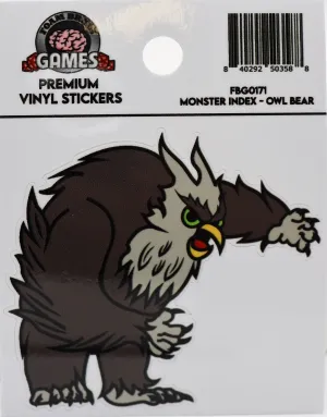 Monster Index Sticker: Owl Bear