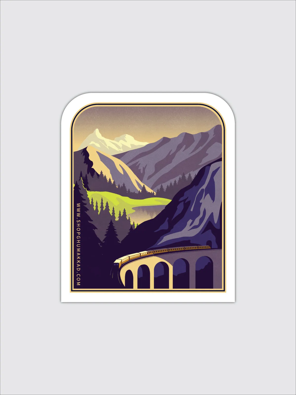 Mountains | Laptop / Car Sticker