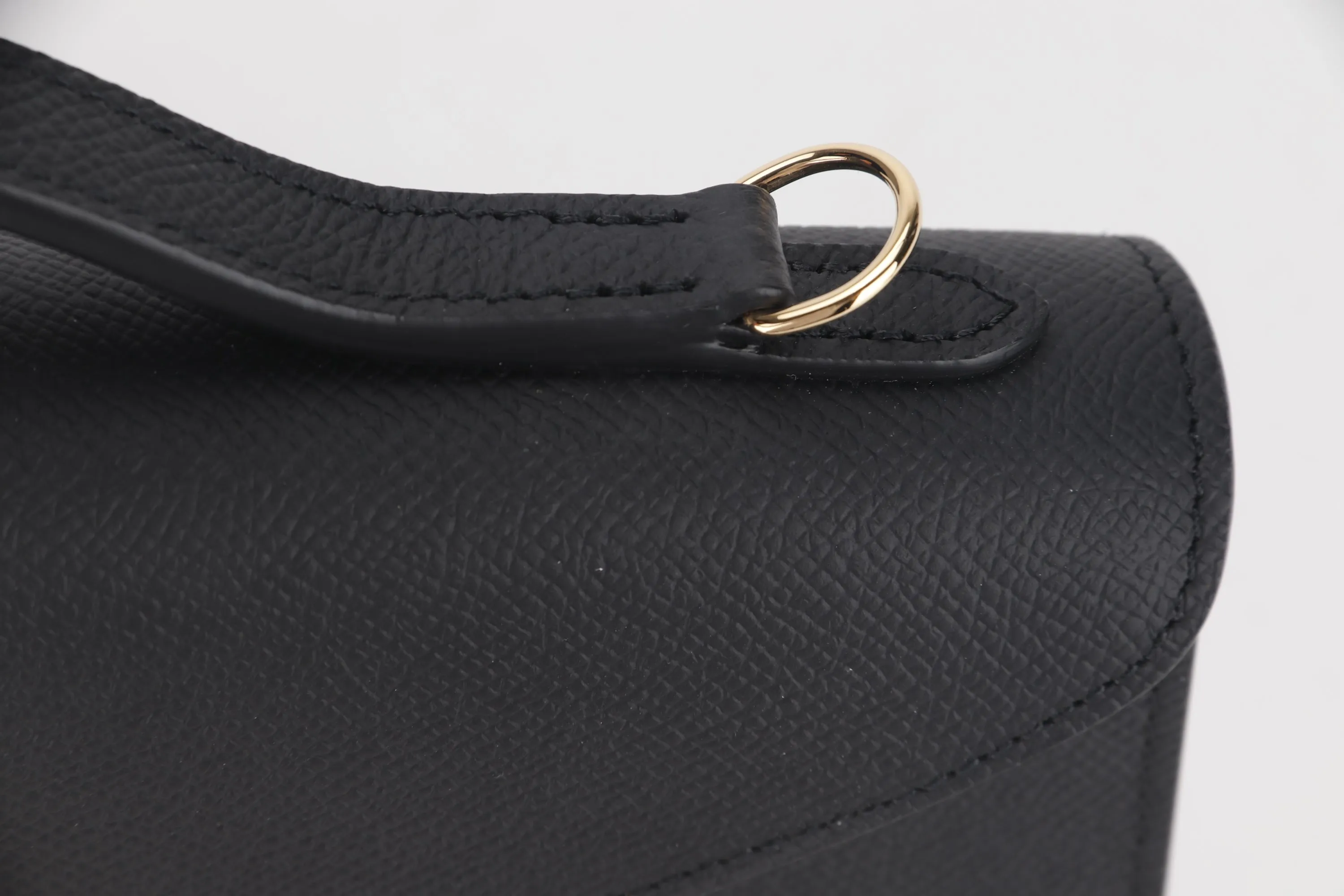 MOYNAT GABRIELLE CLUTCH (L26CM X W5CM X H16.5CM) BLACK CALF LEATHER GOLD HARDWARE, WITH STRAP, DUST COVER & BOX