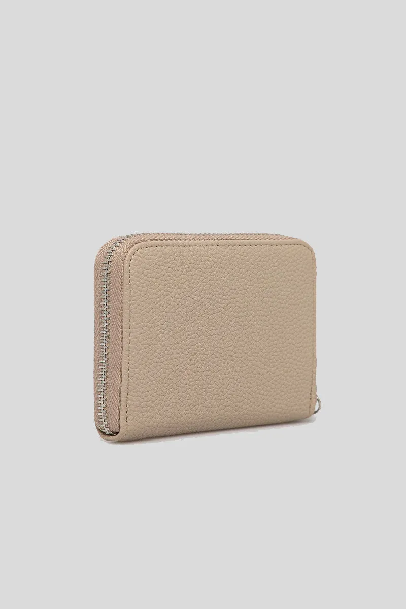 Nadir Zip Around Sm Full Grain - Parchment