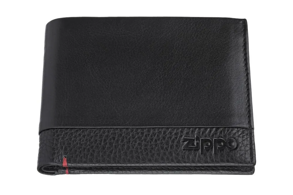Nappa Tri-Fold Wallet Black