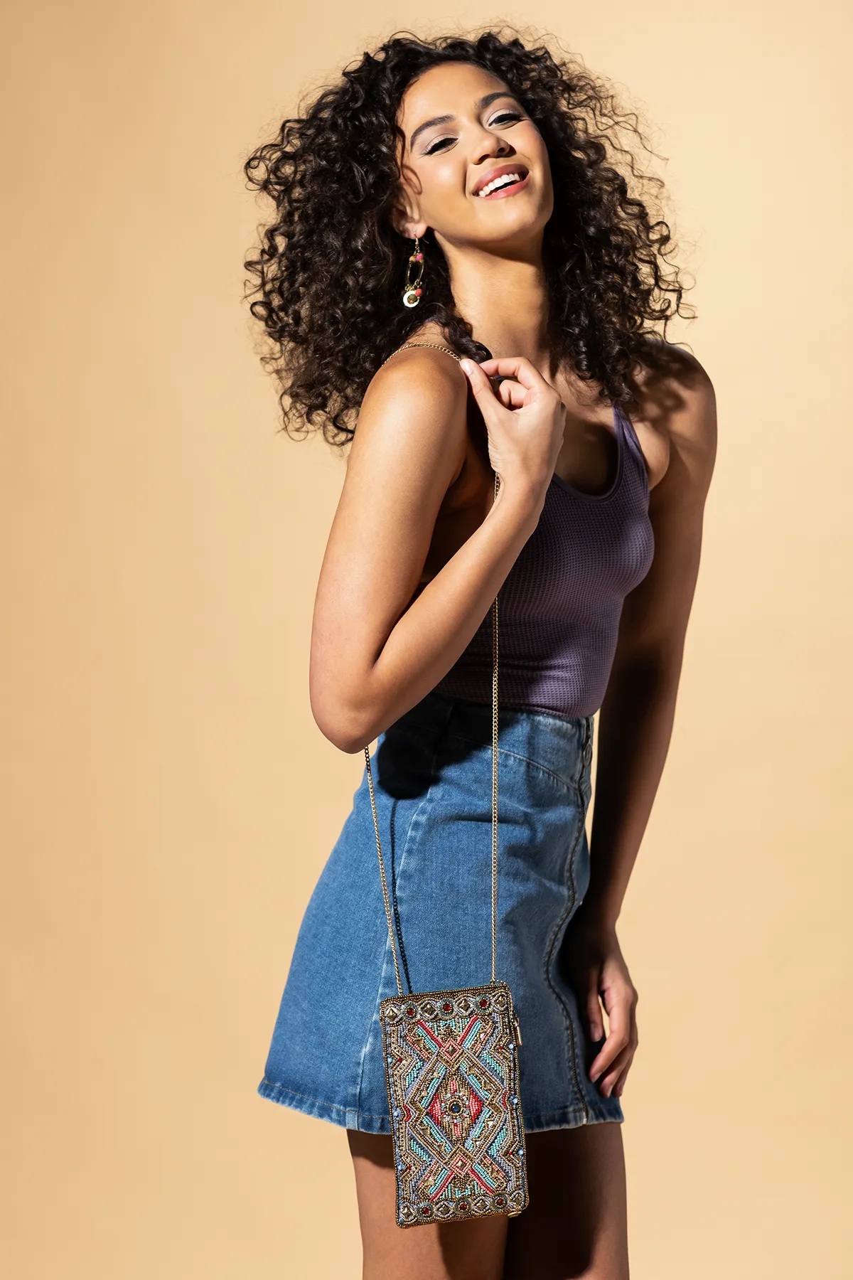 Native Girl Crossbody Phone Bag