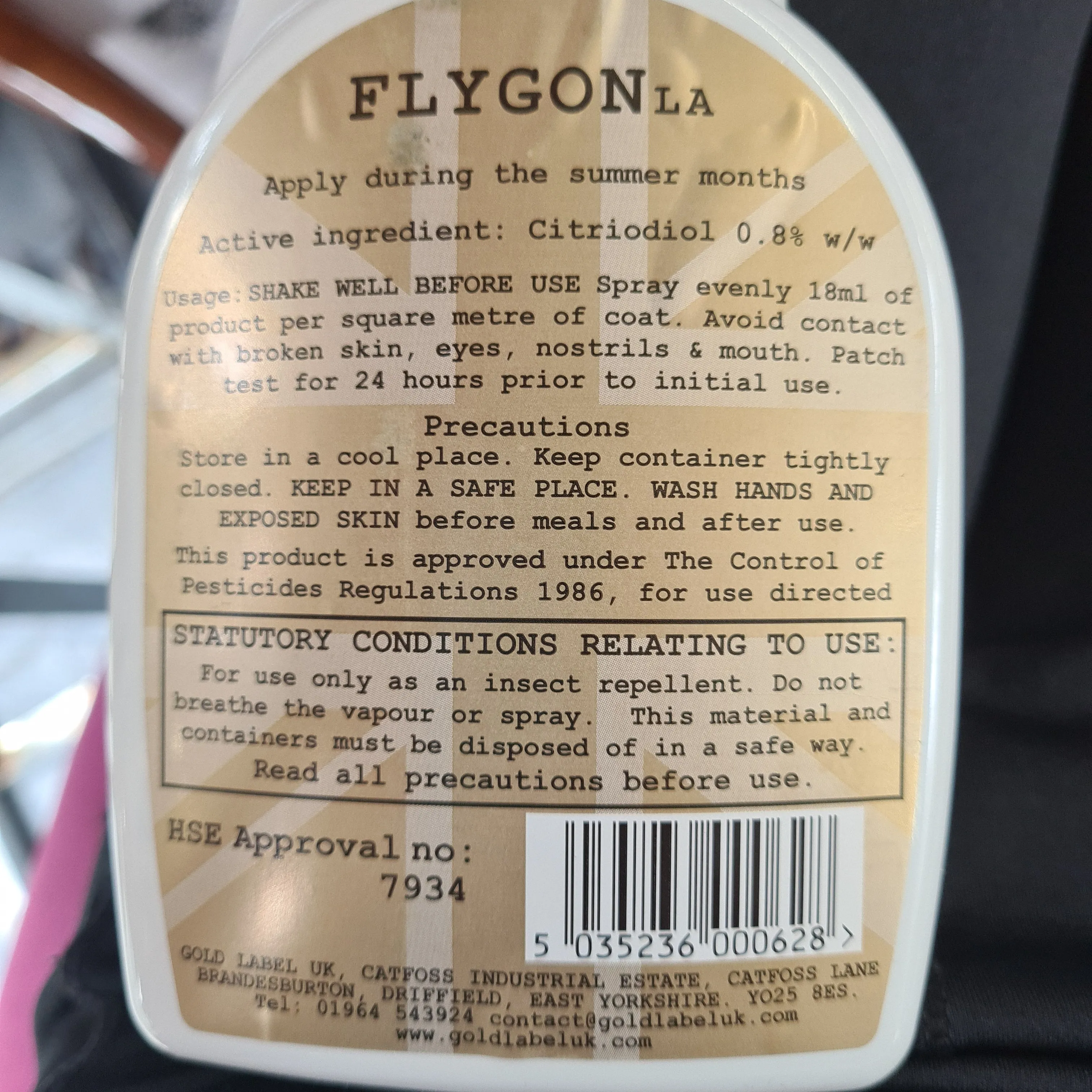 New FLYGON insect repellent spray FREE POSTAGE!*