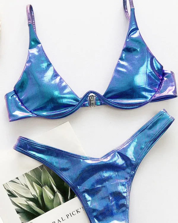 New Underwire Leather Bikini Sets