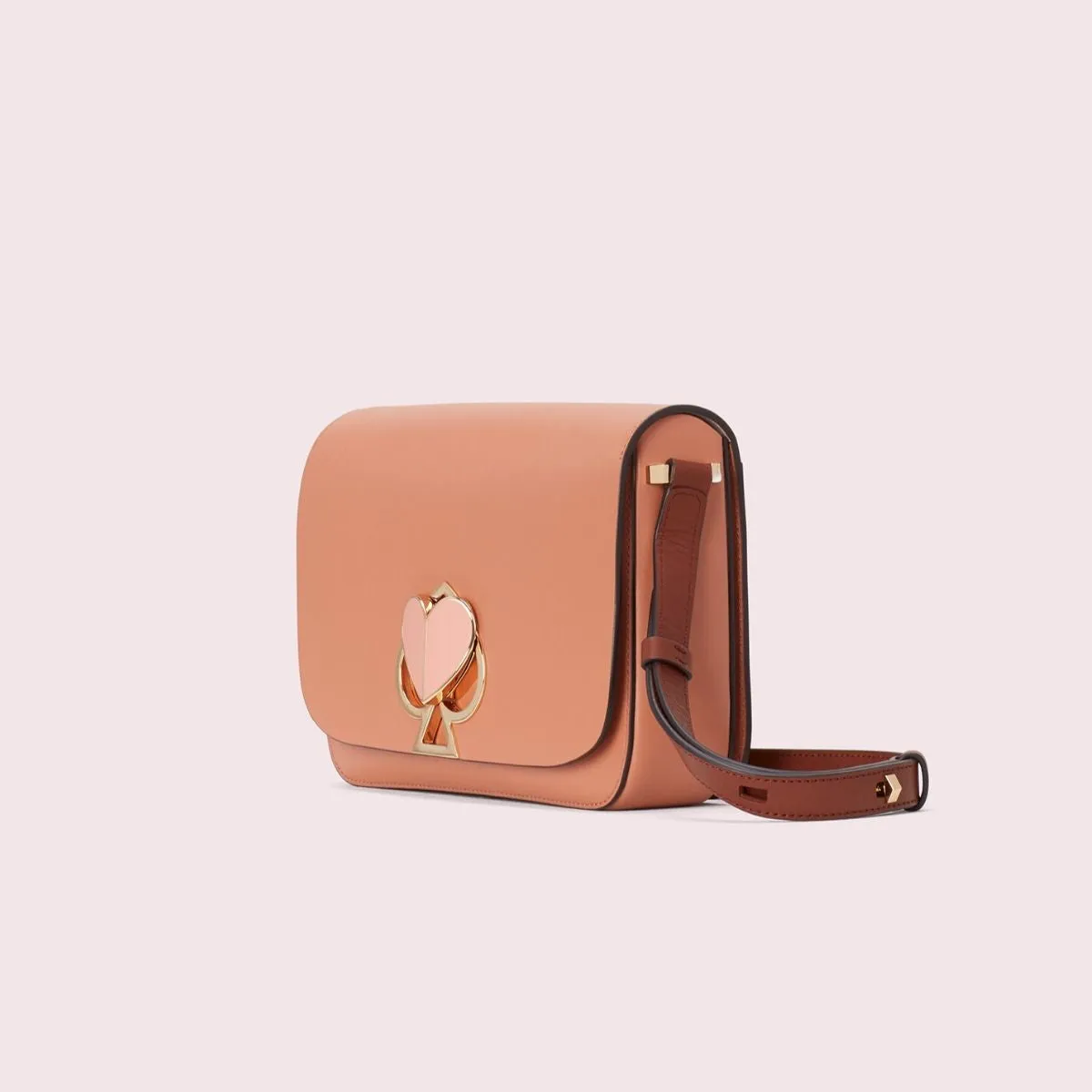Nicola Twistlock Medium Tawny Shoulder Bag