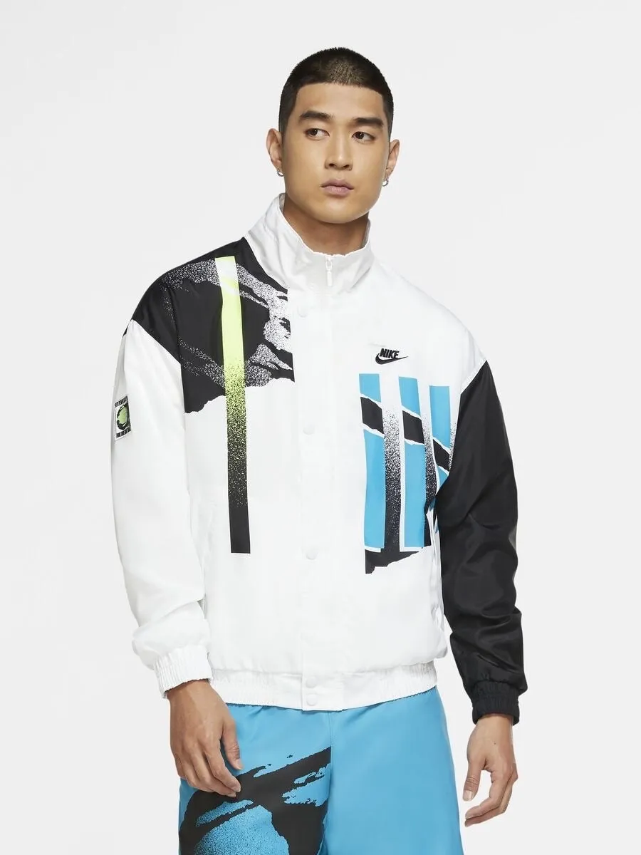 Nike Men's Challenge Court Jacket (White/Black/Neo Teal/Black)