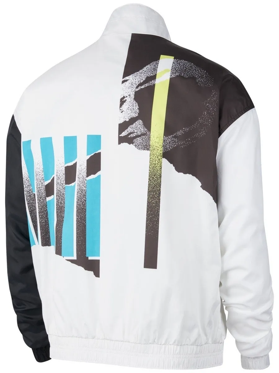 Nike Men's Challenge Court Jacket (White/Black/Neo Teal/Black)