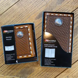 Nocona Whipstitch Leather Wallet