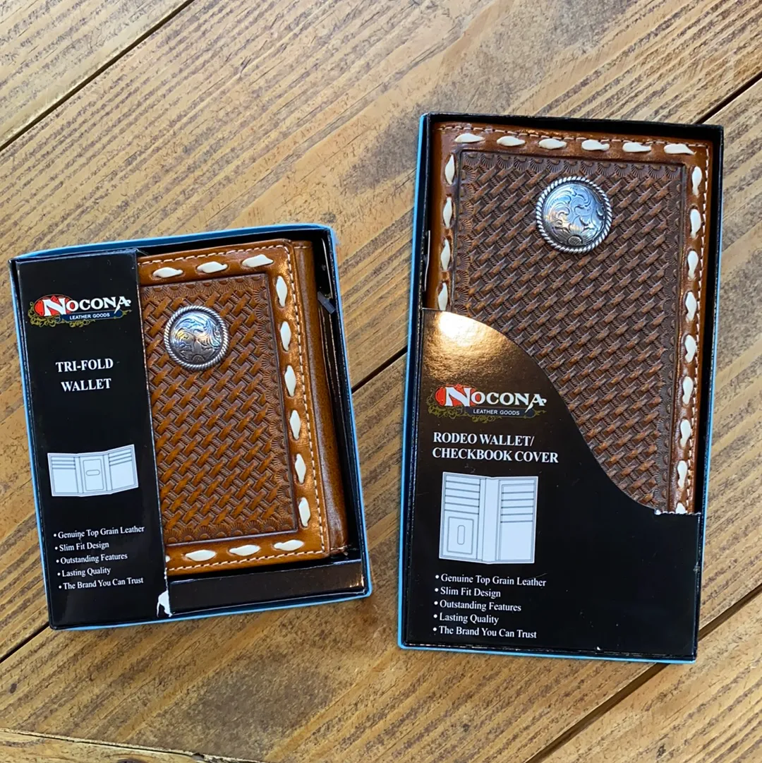Nocona Whipstitch Leather Wallet