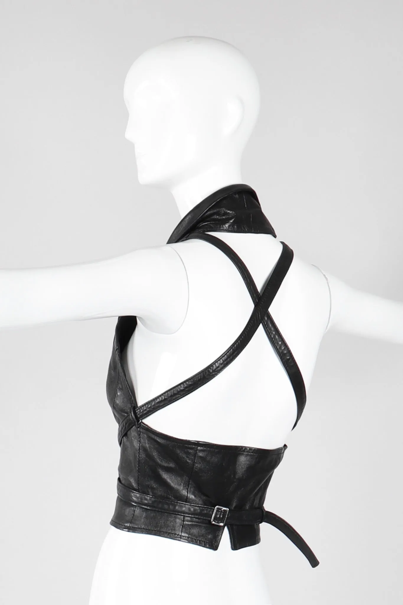 Notched Lapel Harness Vest