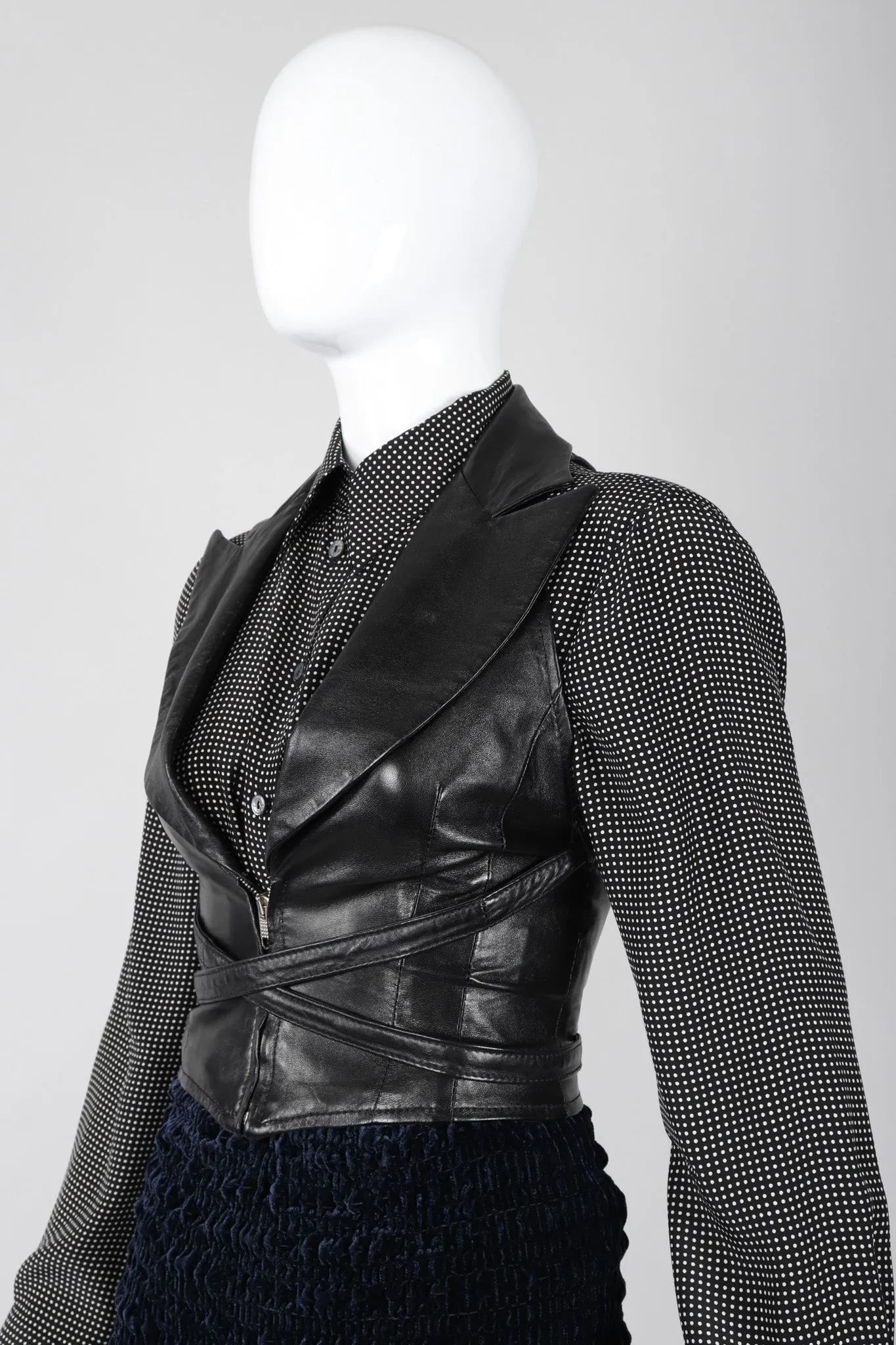 Notched Lapel Harness Vest