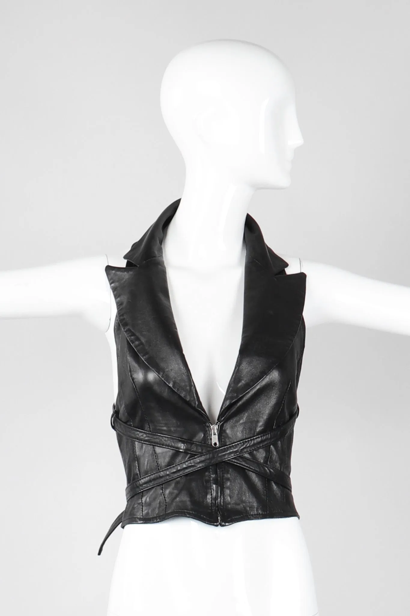 Notched Lapel Harness Vest