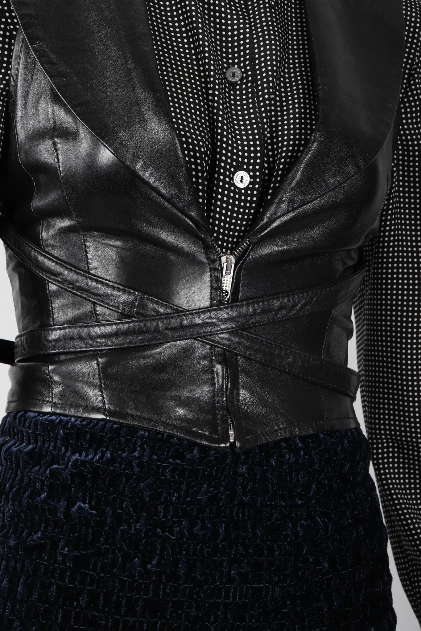 Notched Lapel Harness Vest