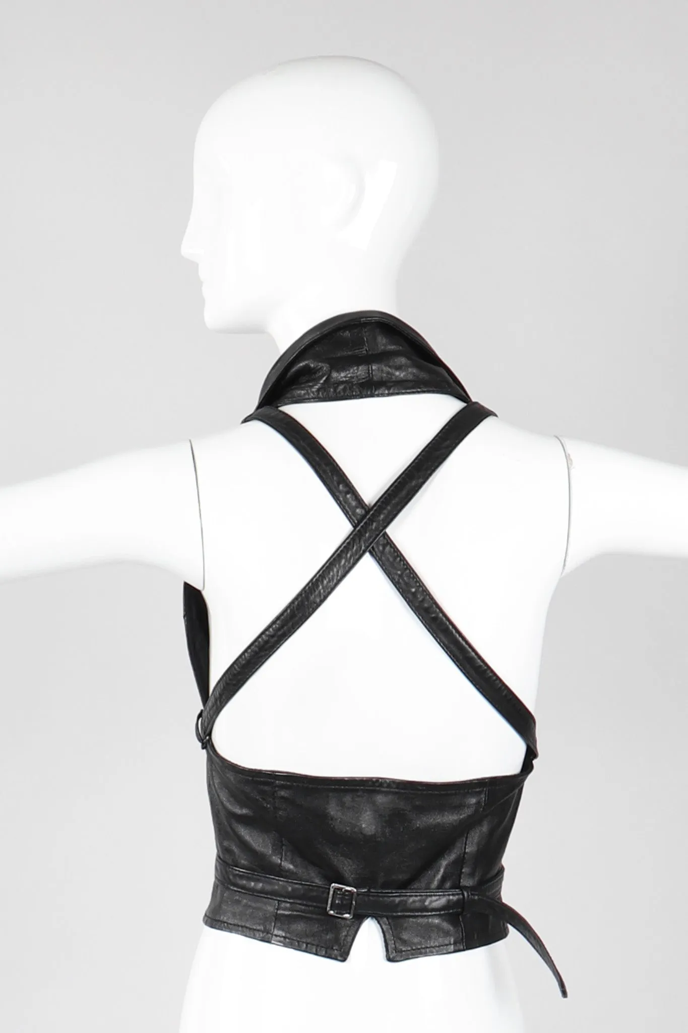 Notched Lapel Harness Vest