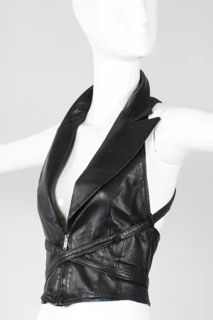 Notched Lapel Harness Vest