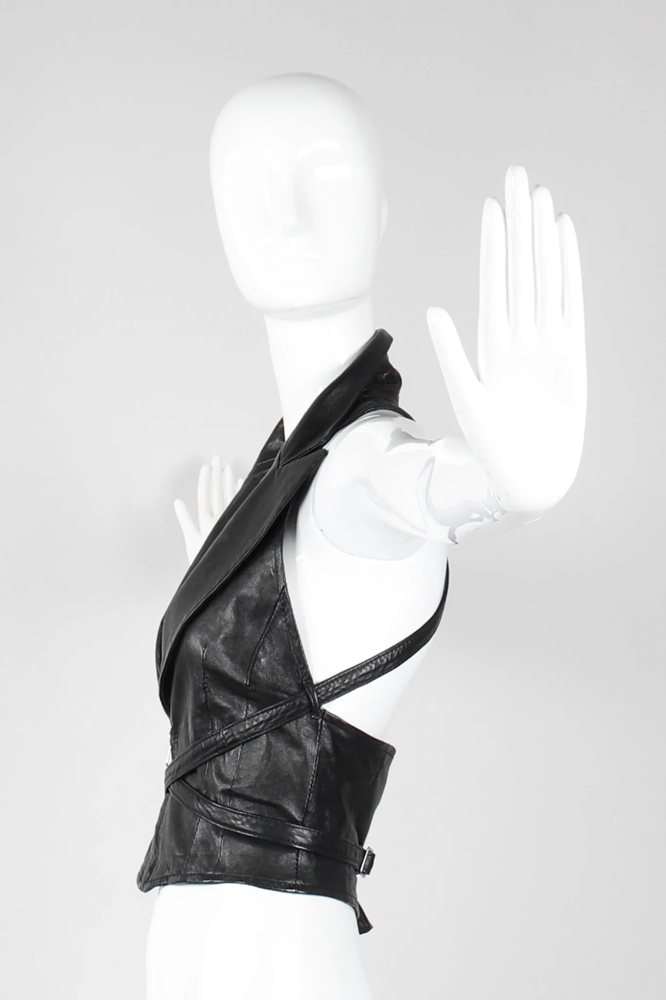 Notched Lapel Harness Vest