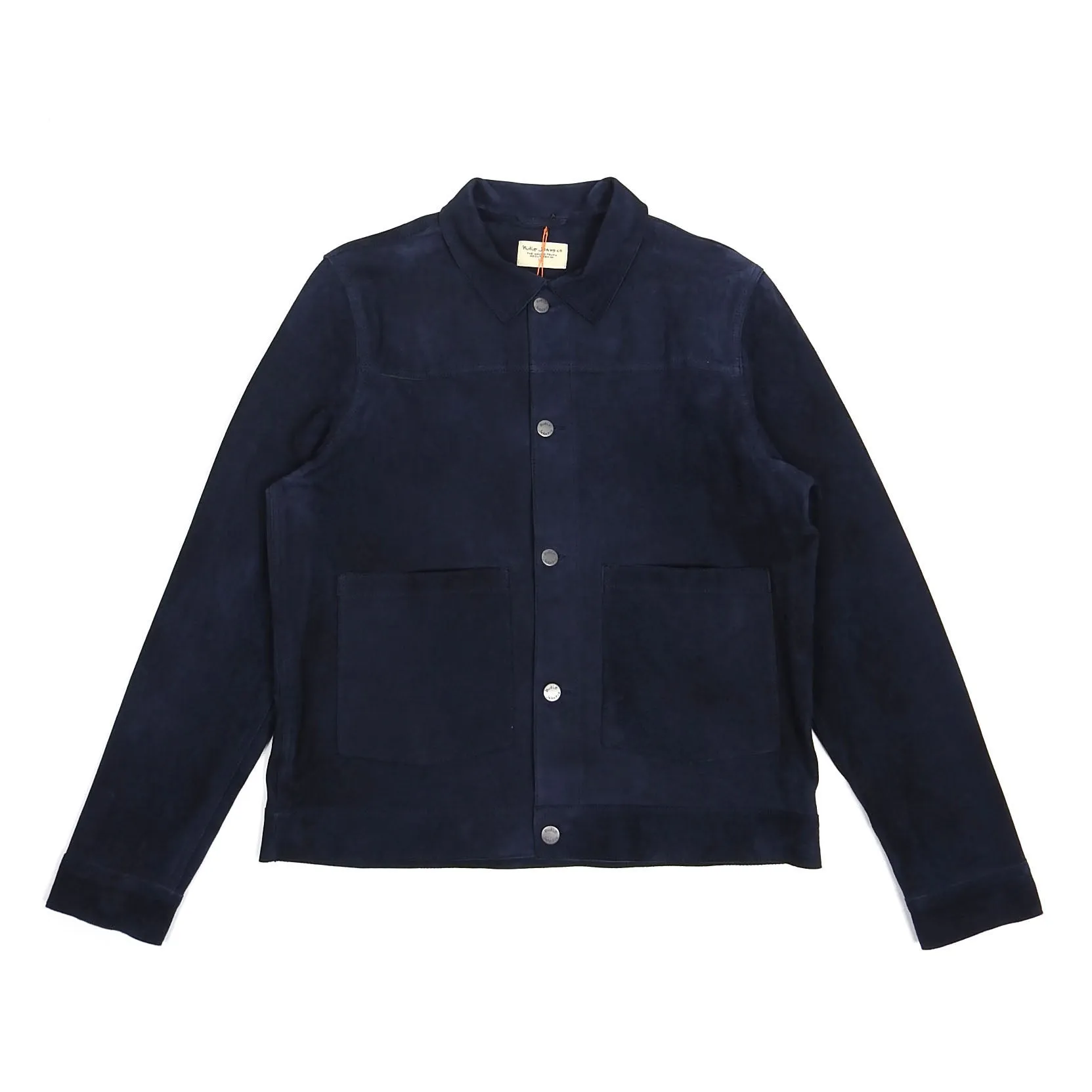 Nudie Jeans Navy Dante Nubuck Jacket Size Medium