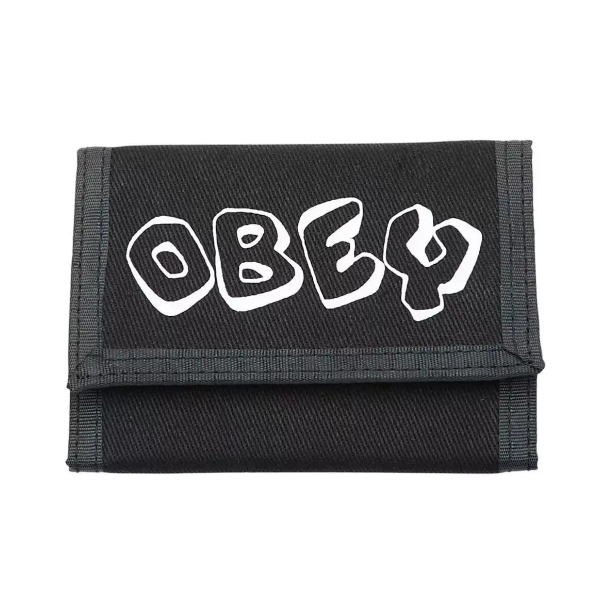 Obey block tri fold wallet