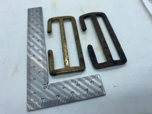 Original British Army 1908 Pattern PAIR Webbing Brass Shoulder Strap Adjusters