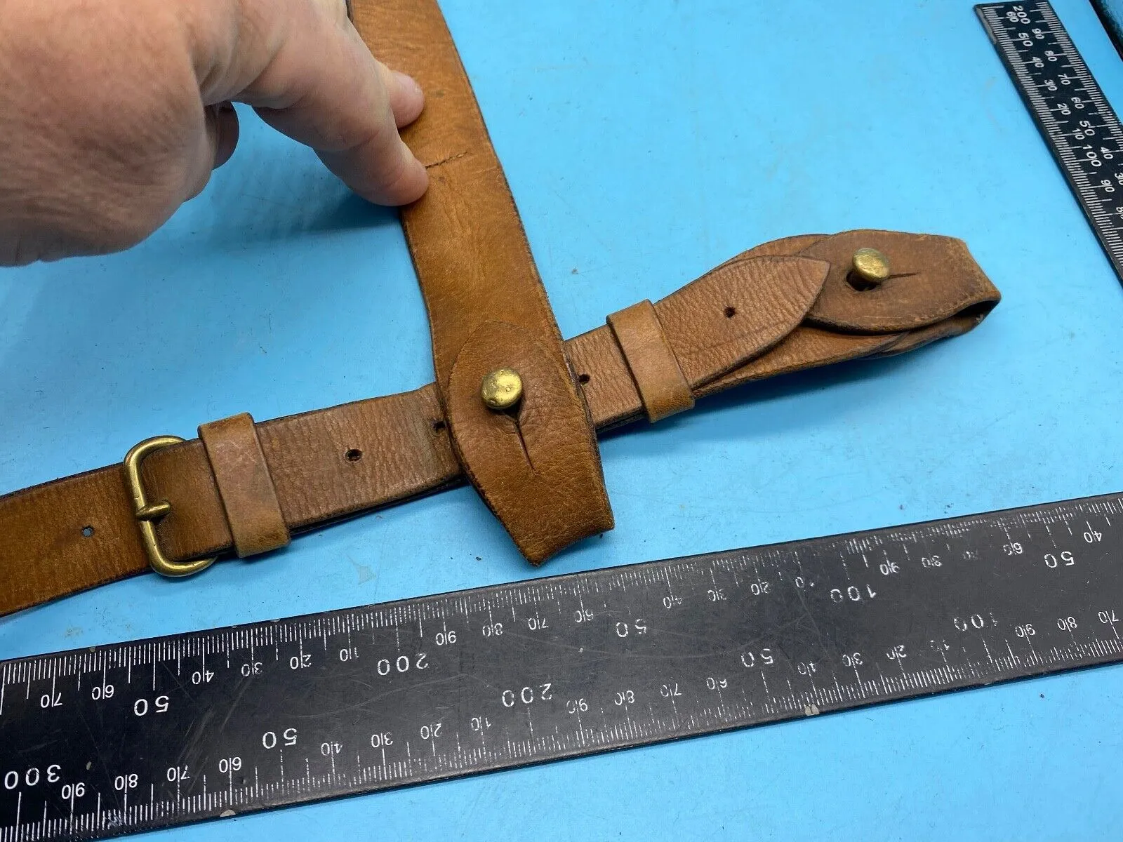 Original British Army Boer War / WW1 / WW2 Officers Sam Browne Shoulder Strap
