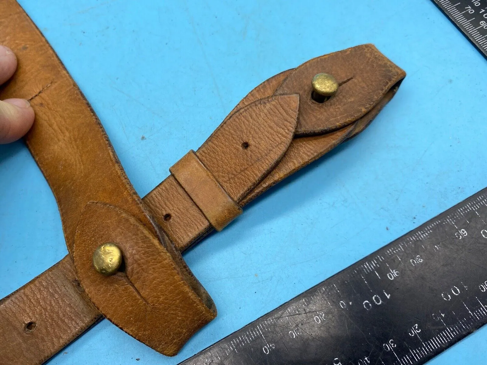Original British Army Boer War / WW1 / WW2 Officers Sam Browne Shoulder Strap