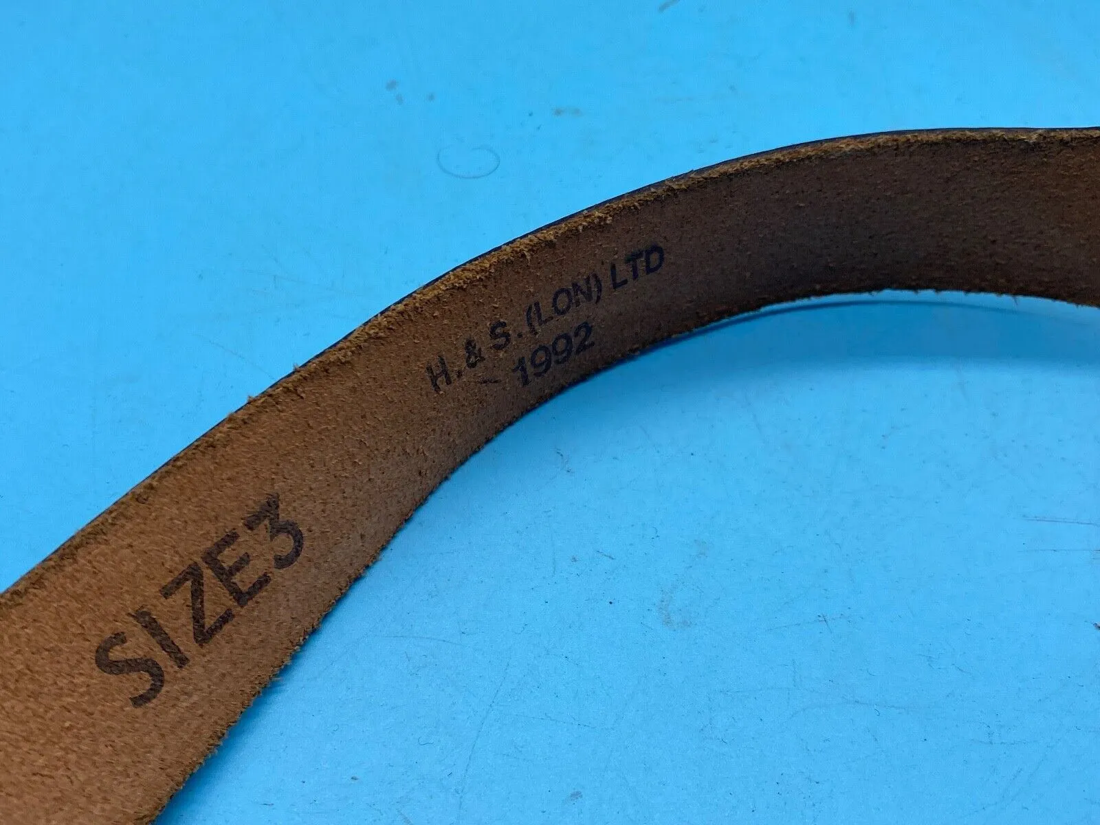 Original British Army Officer's Sam Browne Leather Shoulder Strap - Marked 37"