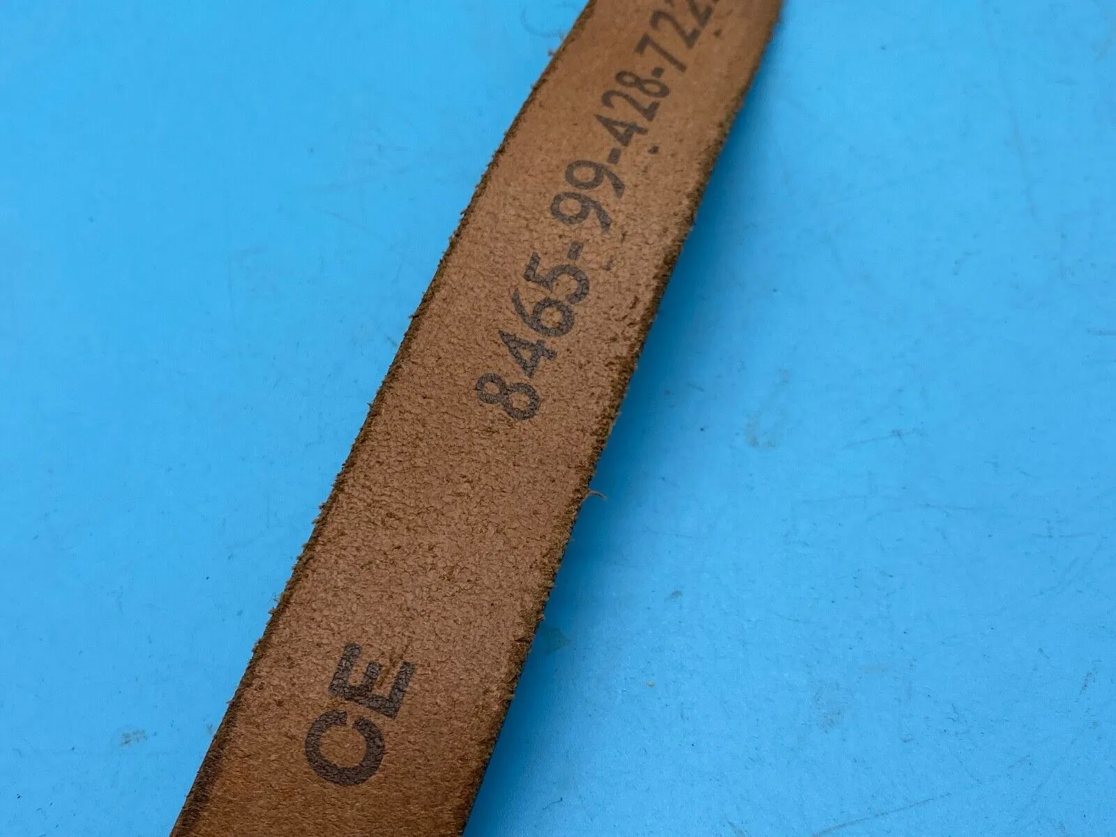Original British Army Officer's Sam Browne Leather Shoulder Strap - Marked 37"