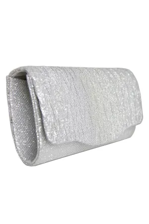 Paige Silver Clutch