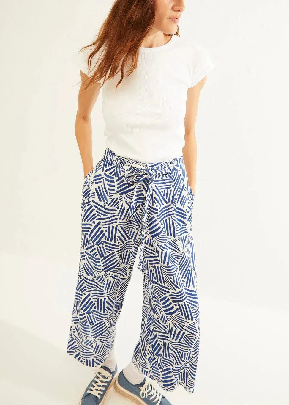 Pantalón Xantik Lazo Cintura Dancing Waves