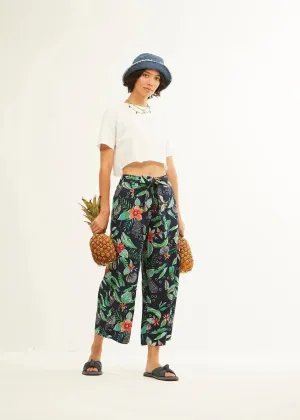 Pantalón Xantik Lazo Cintura Navy Nature's Harmony