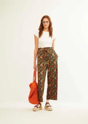 Pantalón Xantik Lazo Cintura Navy WildFlower