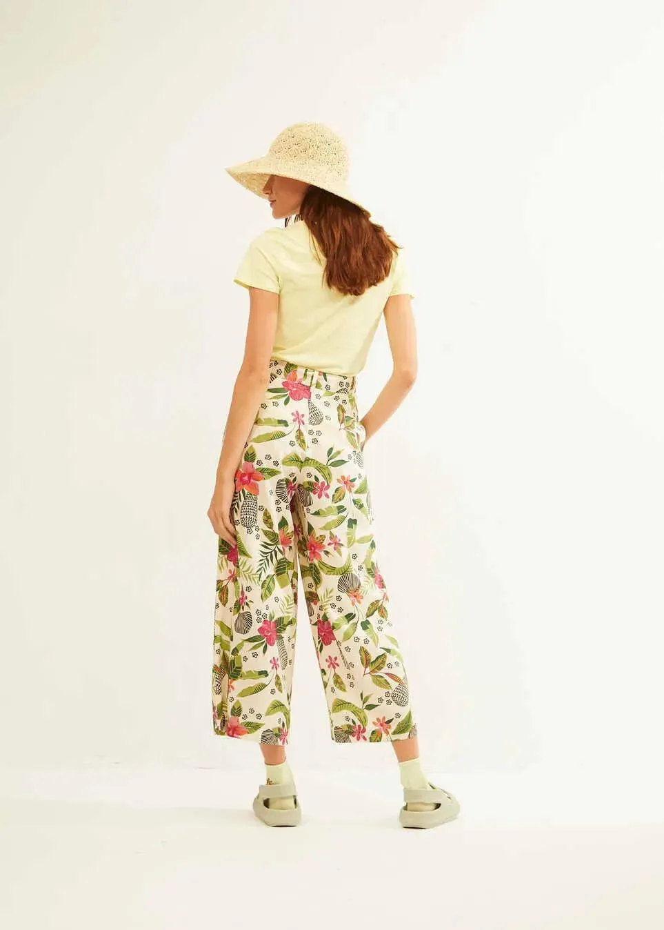 Pantalón Xantik Lazo Cintura White Nature's Harmony