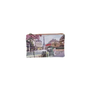 Paris Themed Zippered Pouch