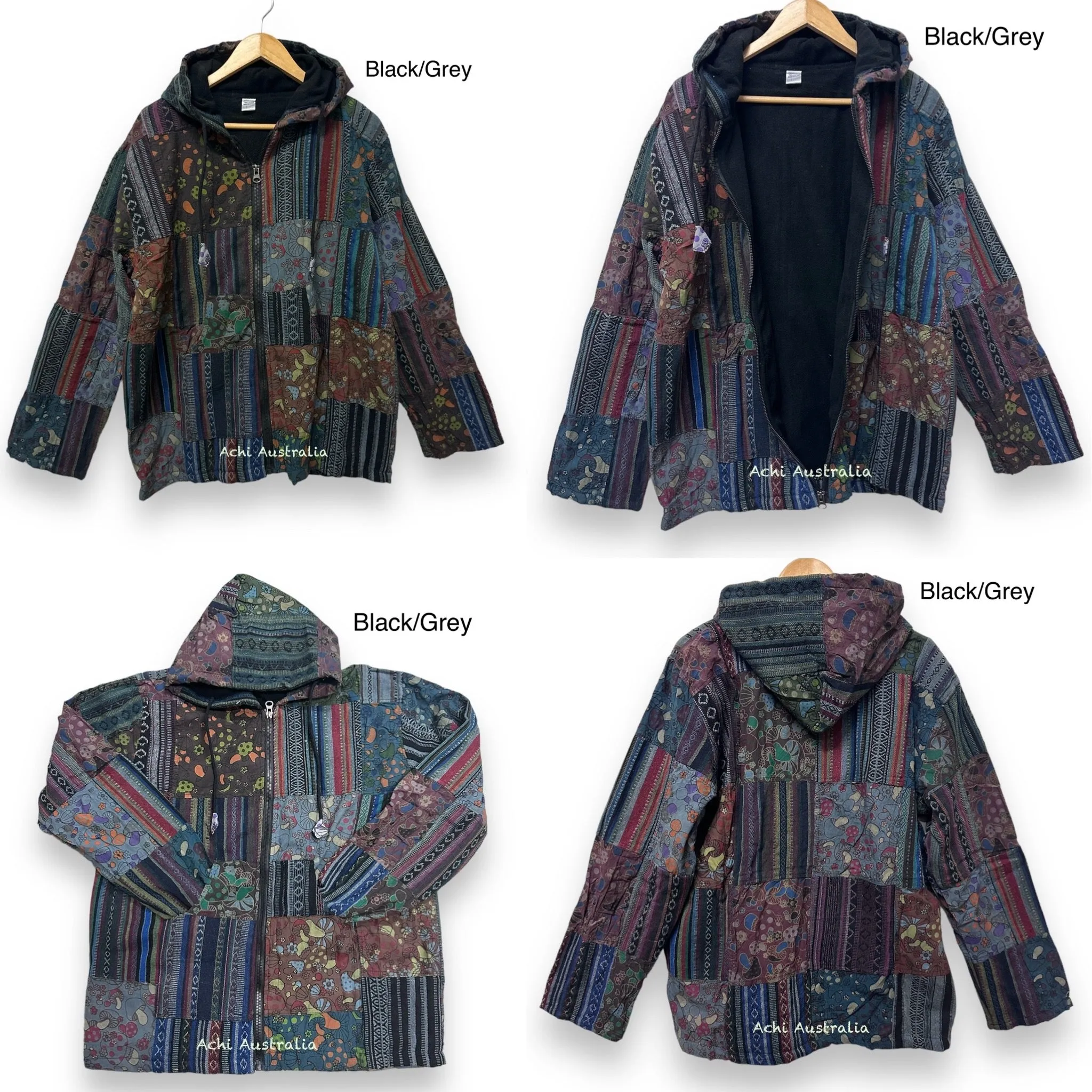 Patch Mushroom fleece Lining Jacket for both men & women