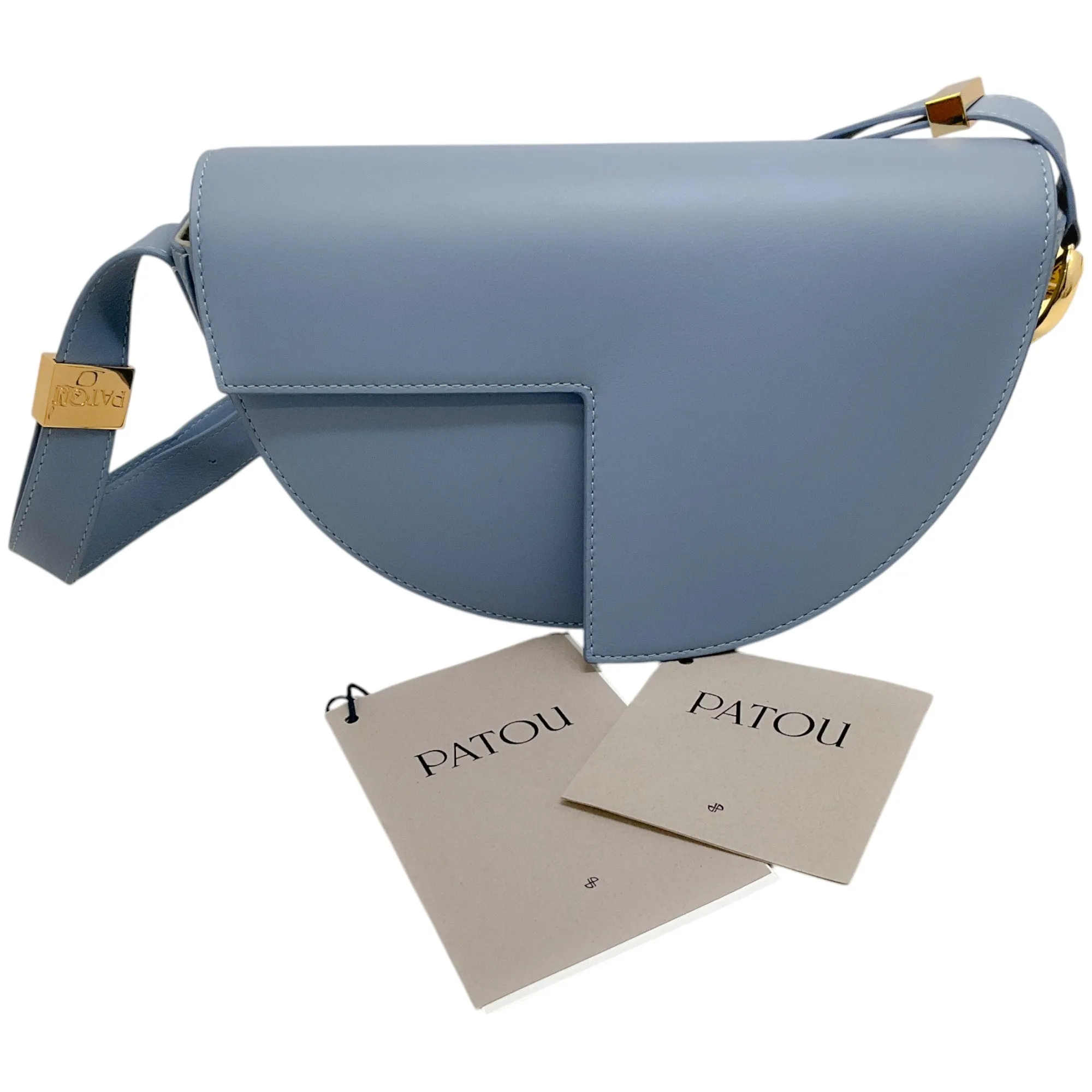 Patou Sky Blue Leather Le Patou Bag