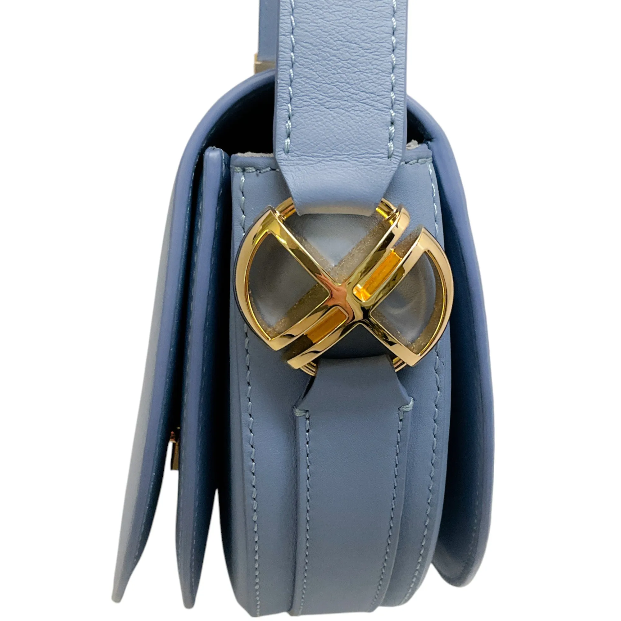 Patou Sky Blue Leather Le Patou Bag