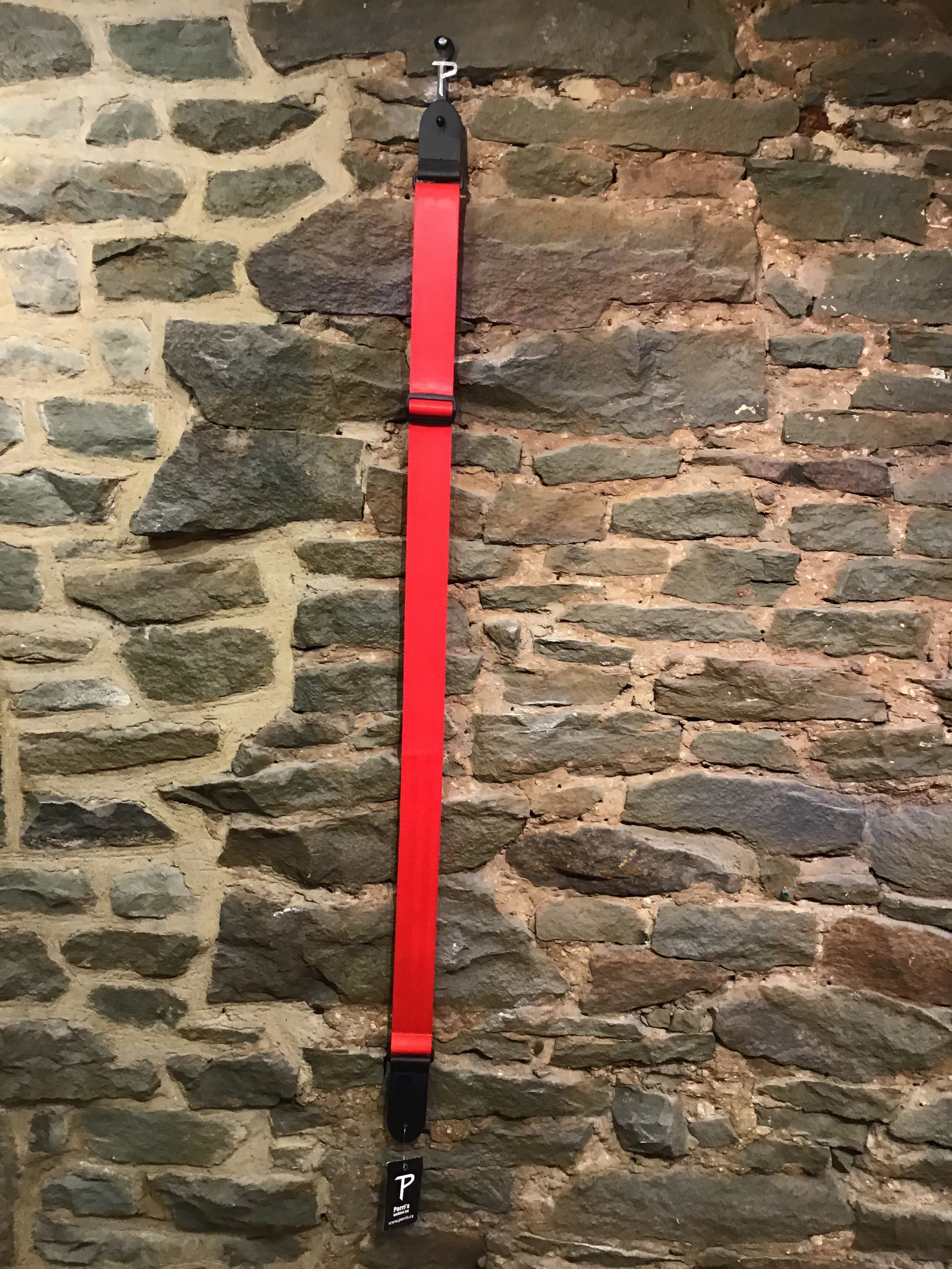 Perri’s Leathers 2” red seatbelt guitar strap