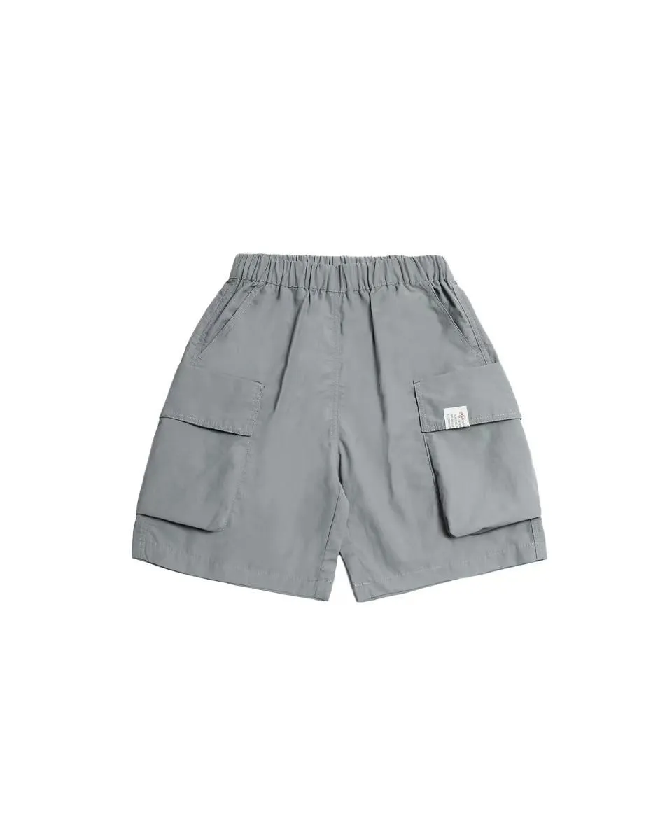 Persevere 25SS kids water-repellent cargo shorts