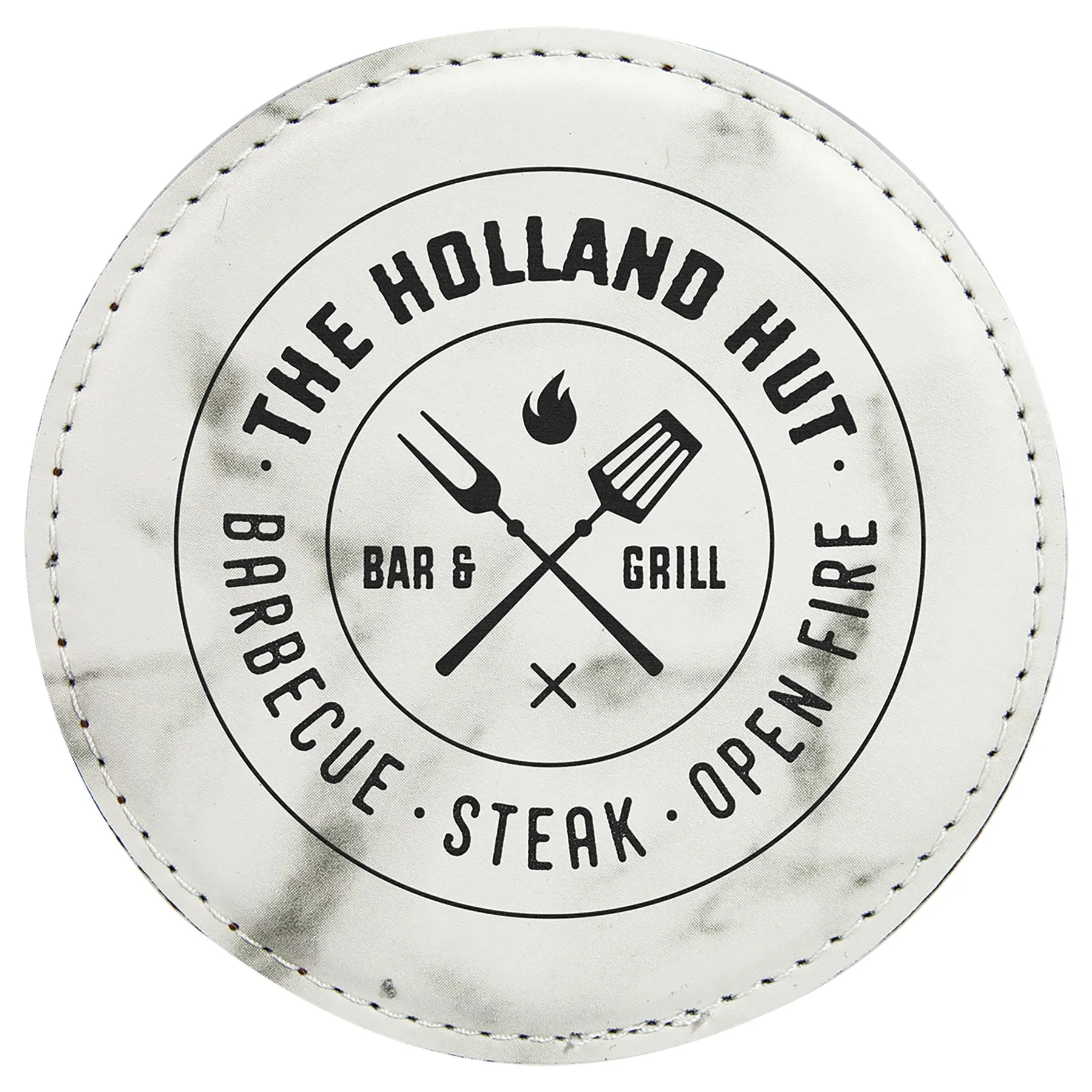 Personalized Leatherette Coaster Set