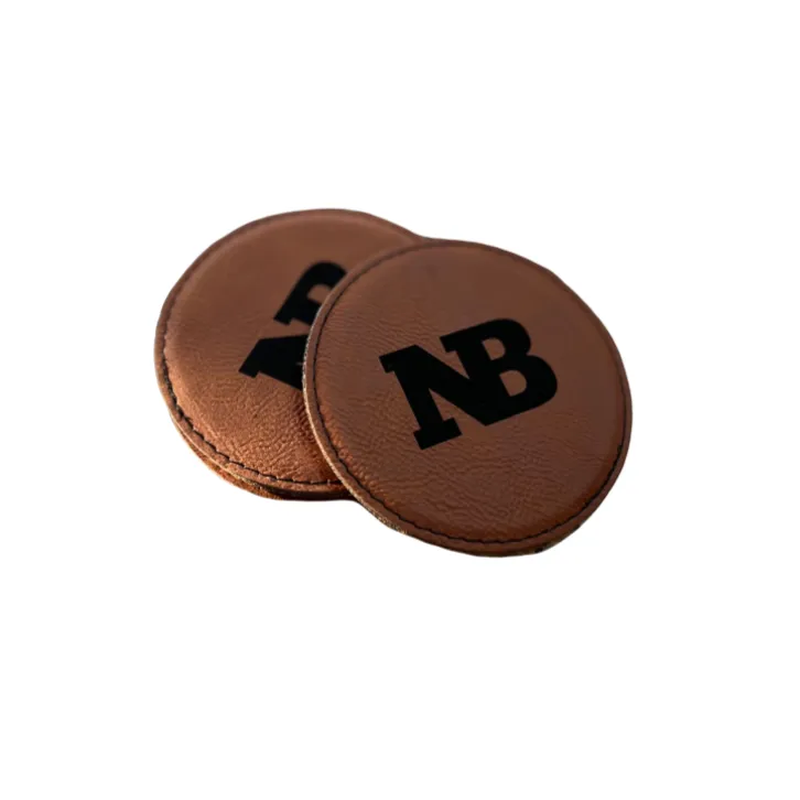 Personalized Leatherette Coaster Set