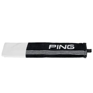 Ping Tri-Fold Golf Towel Black & White
