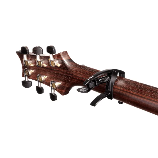 Planet Waves NS Tri-Action Trigger Electric / Acoustic Guitar Capo - Black