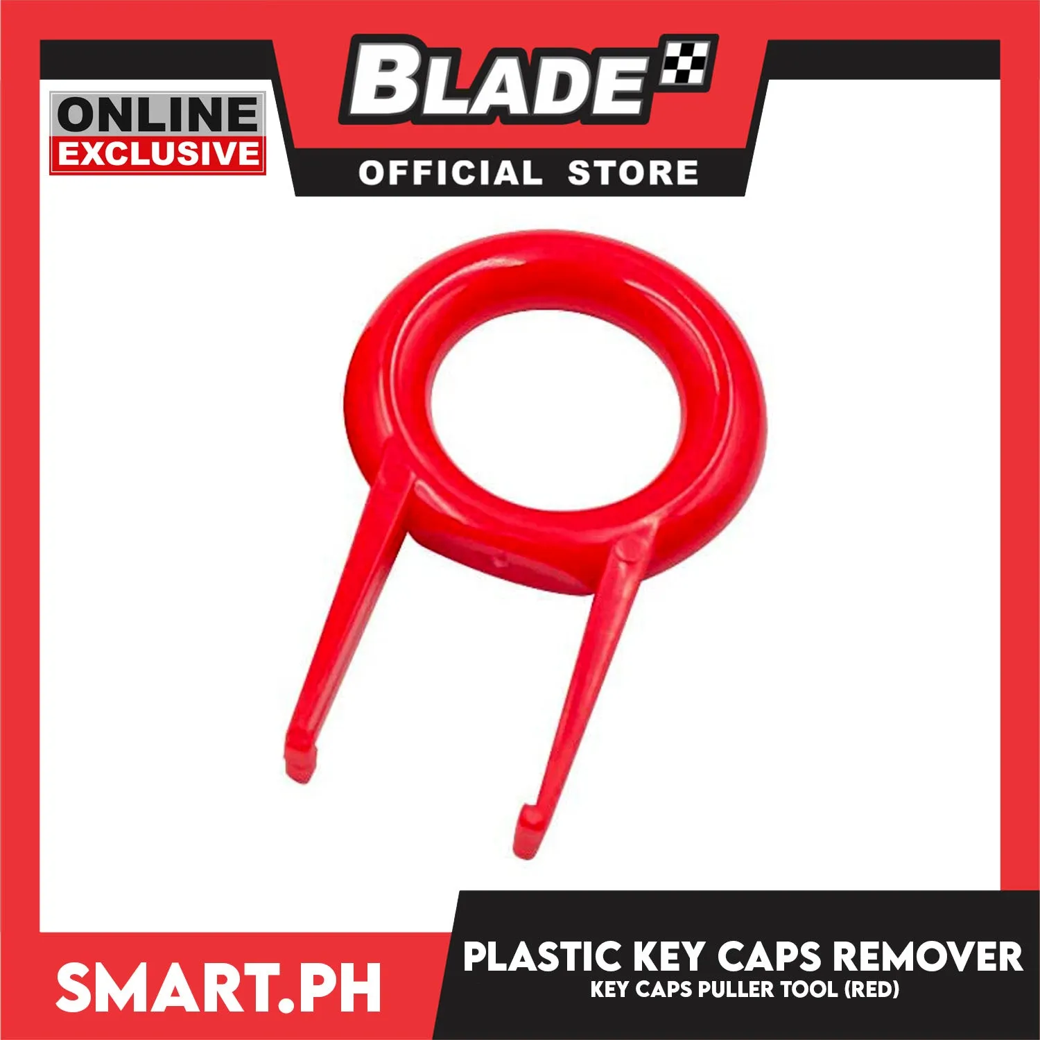 Plastic Key Caps Remover Tools Keyboard Caps Puller (Red) for Mechanical Keyboard