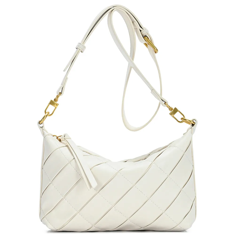 Pleated Leather Shoulder Purse-2 Colors