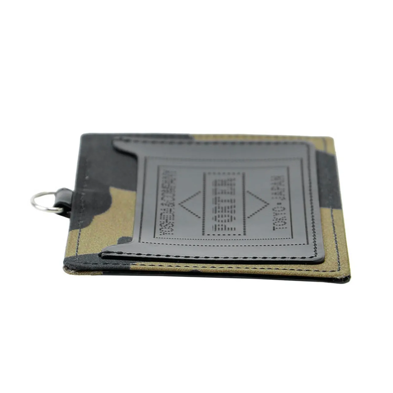 porter by yoshida camouflage wallet id case (khaki)