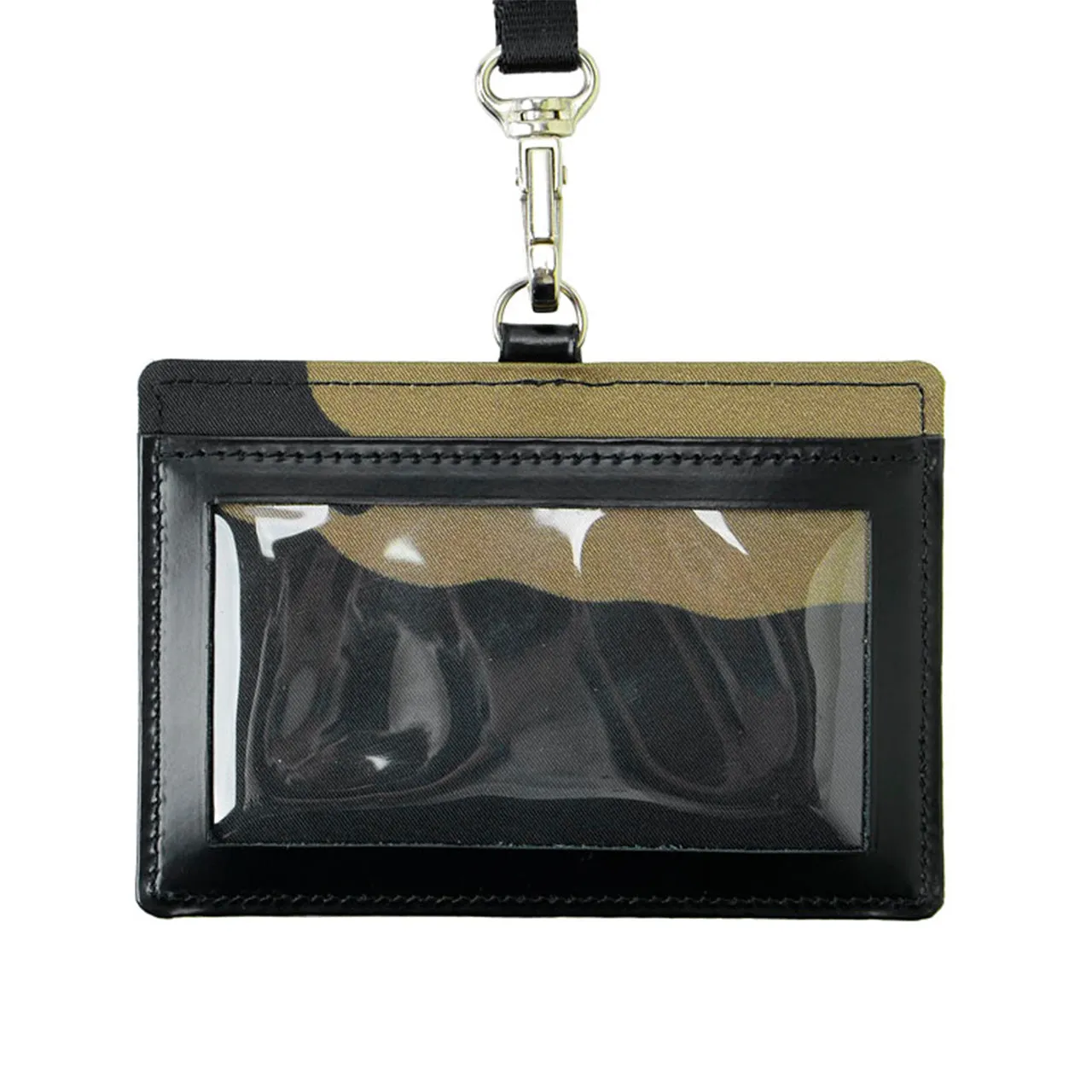 porter by yoshida camouflage wallet id case (khaki)