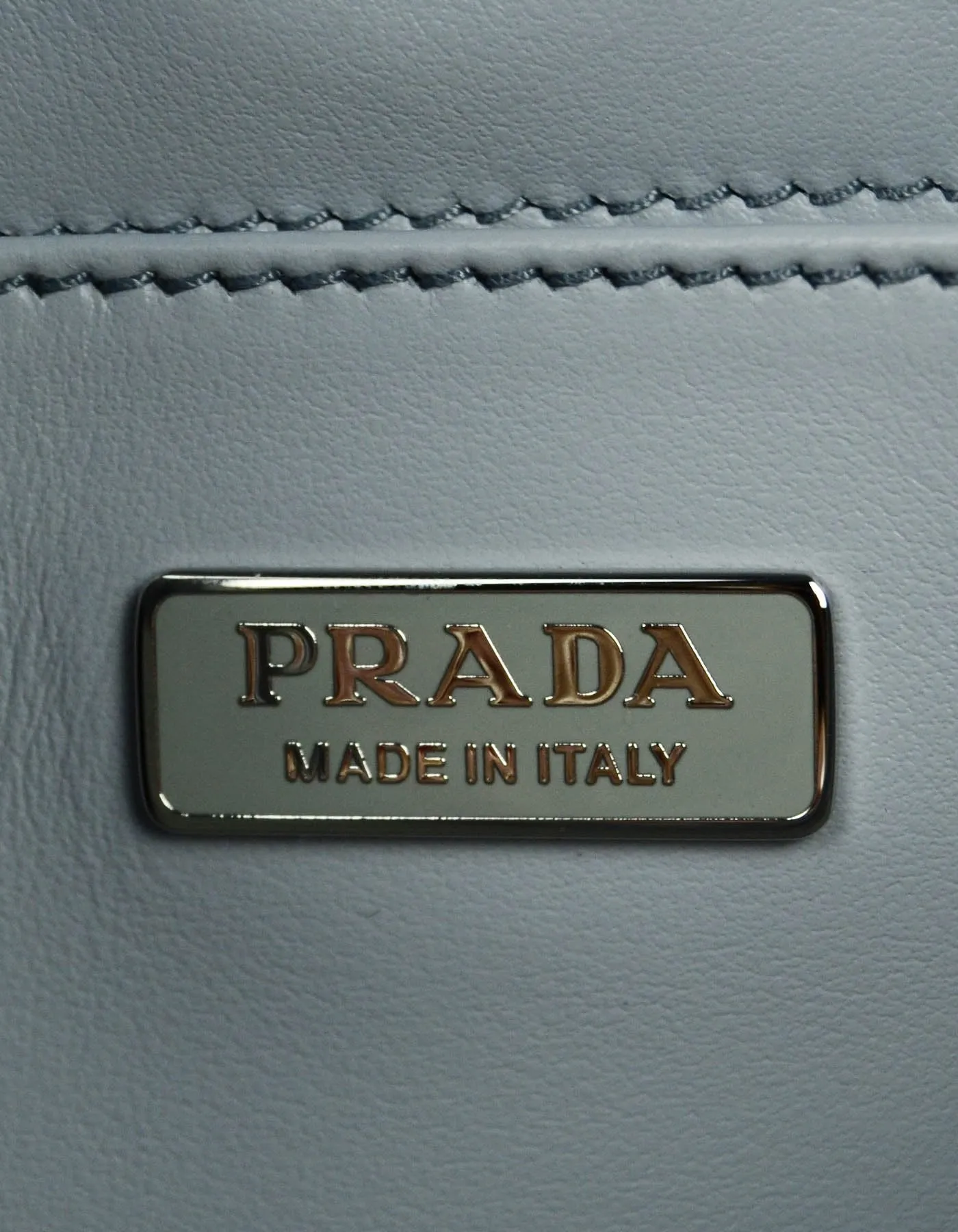 Prada 2021 Cornflower Blue Brushed Calfskin Cleo Shoulder Bag