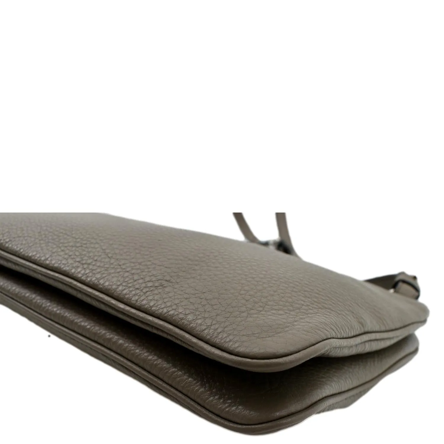PRADA Vitello Phenix Leather Crossbody Bag Beige