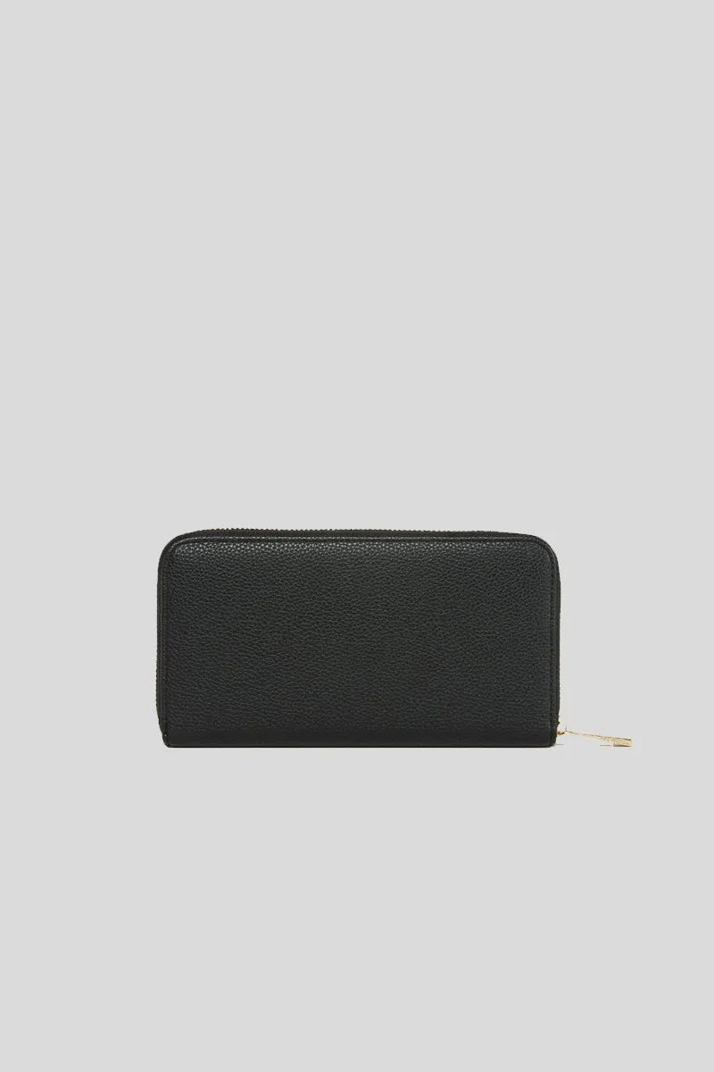 Pre Iris Zip Around Stampa Cervo - Black